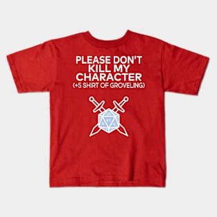 Dungeons and Dragons Shirt of Groveling Kids T-Shirt